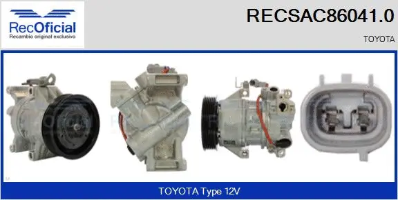Compresseur, climatisation RECOFICIAL RECSAC86041.0