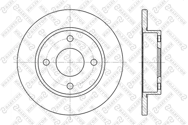 Disque de frein STELLOX 6020-2543-SX