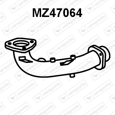 Tuyau d'échappement VENEPORTE MZ47064