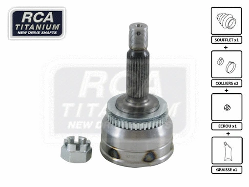Jeu de joints, arbre de transmission RCA FRANCE HY104