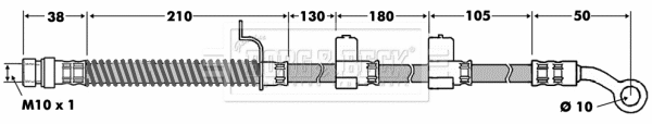 Flexible de frein BORG & BECK BBH7455