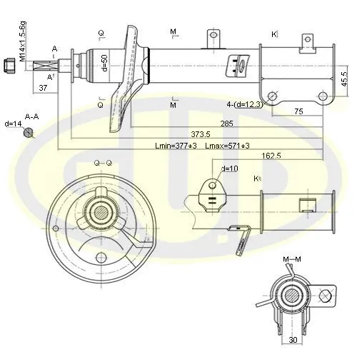 Amortisseur G.U.D. GSA333116