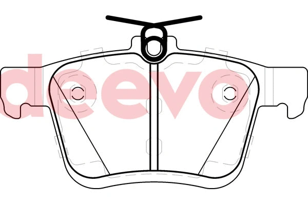 Kit de plaquettes de frein, frein à disque DEEVO BP83040