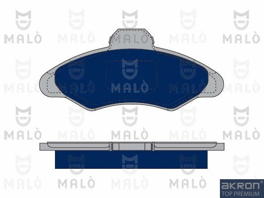 Kit de plaquettes de frein, frein à disque AKRON-MALÒ 1050006