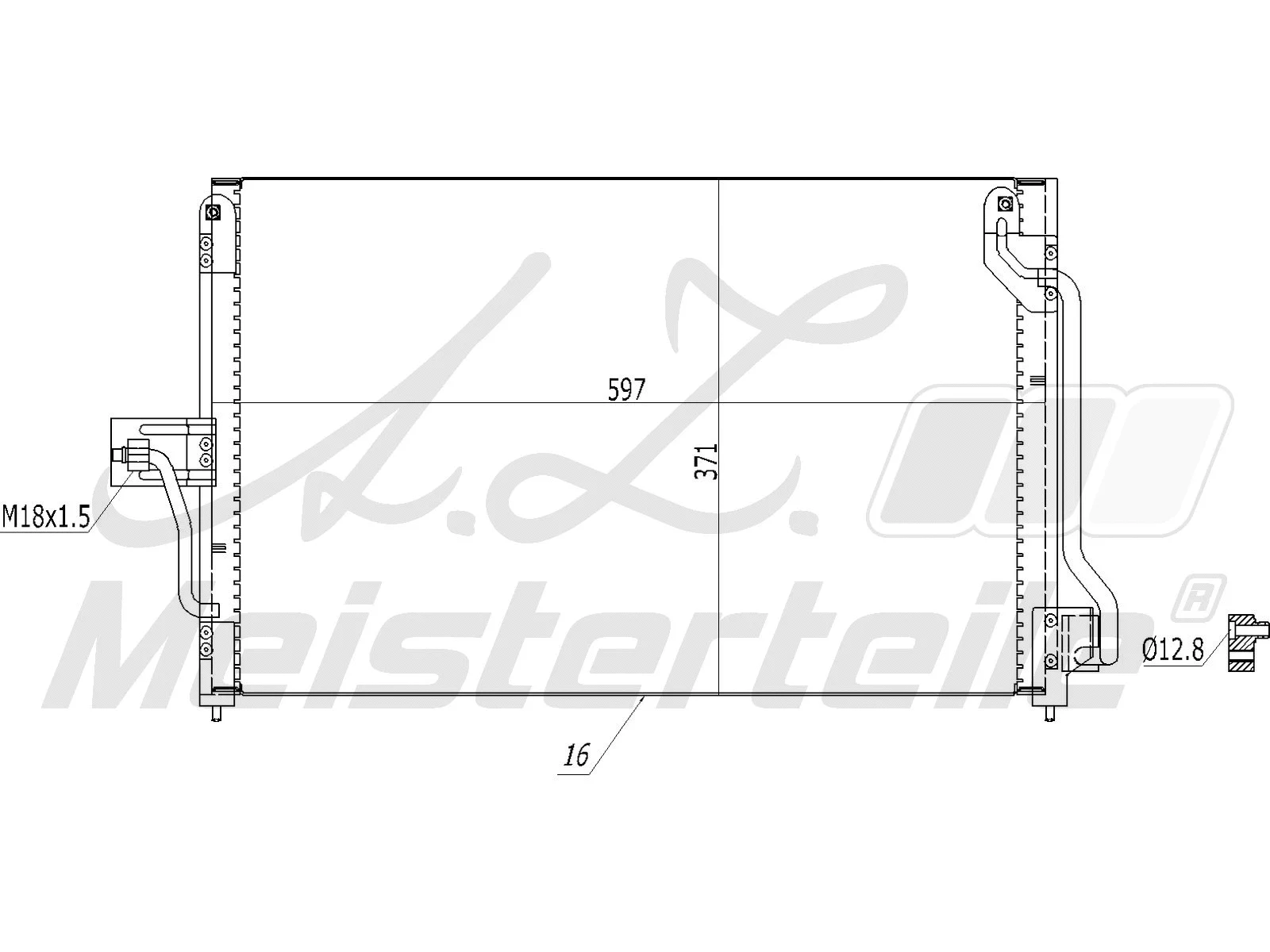 Condenseur, climatisation A.Z. Meisterteile AZMT-45-030-1303