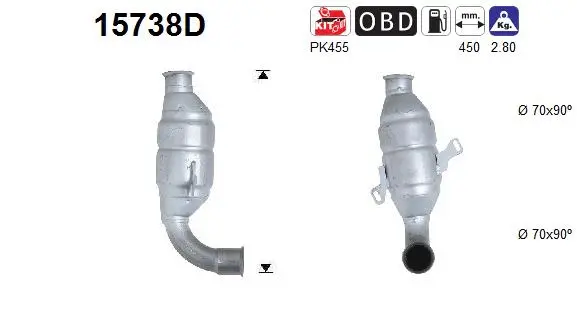 Catalyseur AS 15738D