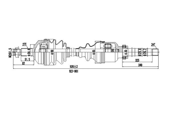Arbre de transmission DYNAMATRIX DDS210120