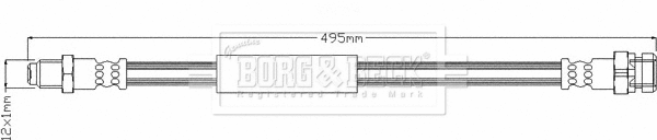 Flexible de frein BORG & BECK BBH8345