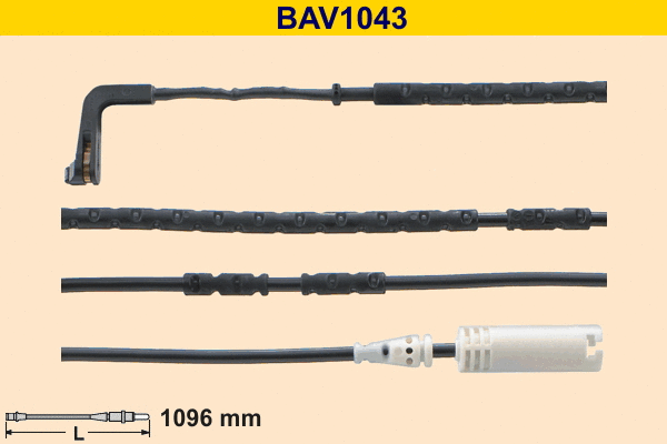 Contact d'avertissement, usure des plaquettes de frein BARUM BAV1043