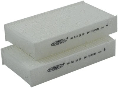 Filtre, air de l'habitacle GOODWILL AG 740 2K CF