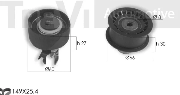 Kit de courroie crantée TREVI AUTOMOTIVE KD1352