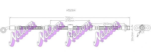 Flexible de frein BROVEX-NELSON H5284
