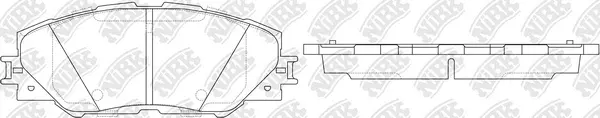 Kit de plaquettes de frein, frein à disque NiBK PN1530