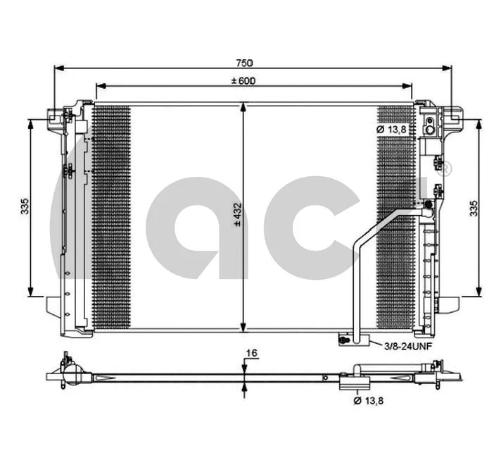 Condenseur, climatisation ACR 300697