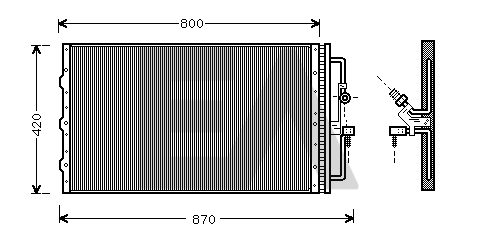 Condenseur, climatisation EACLIMA 30C54010