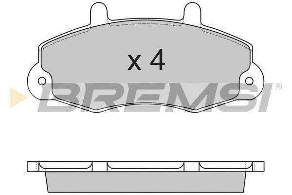 Kit de plaquettes de frein, frein à disque BREMSI BP2525