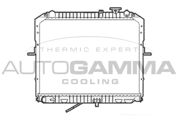 Radiateur, refroidissement du moteur AUTOGAMMA 104120