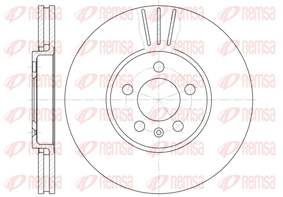 Disque de frein REMSA 61860.10