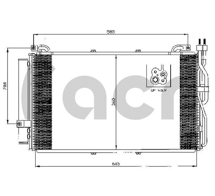 Condenseur, climatisation ACR 300523