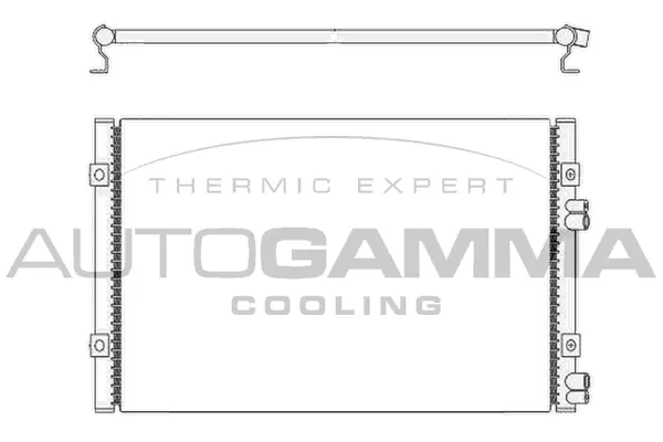 Condenseur, climatisation AUTOGAMMA 104896