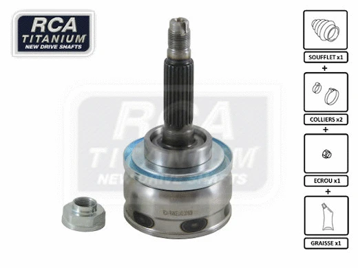 Jeu de joints, arbre de transmission RCA FRANCE LA02