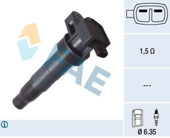 Bobine d'allumage FAE 80425