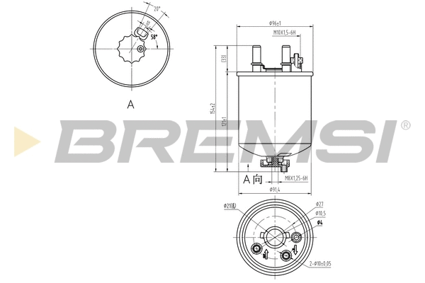 Filtre à carburant BREMSI FE0832