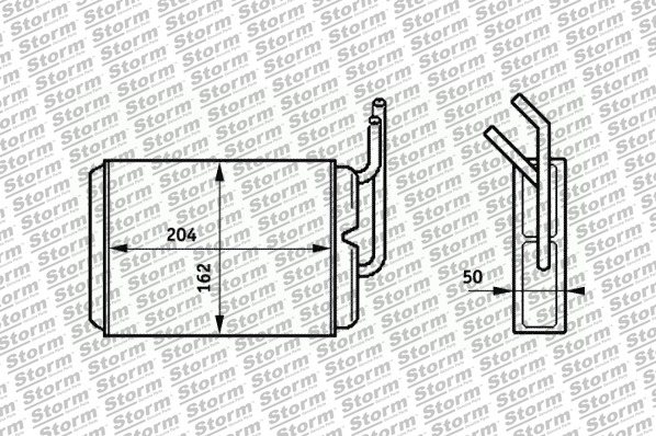 Système de chauffage STORM QUALITY PARTS 81102