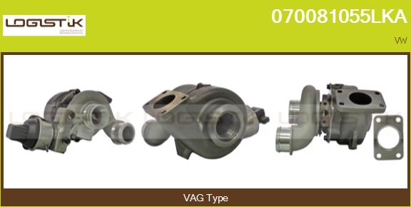 Turbocompresseur, suralimentation LGK 070081055LKA