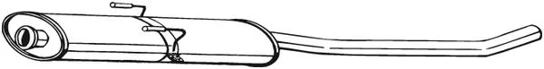 Silencieux central BOSAL 282-059