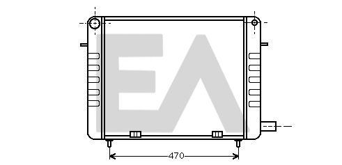 Radiateur, refroidissement du moteur EACLIMA 31R54066