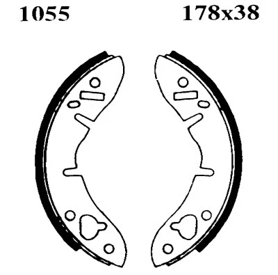 Jeu de mâchoires de frein BSF 01055