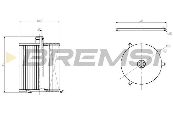 Filtre à carburant BREMSI FE0805