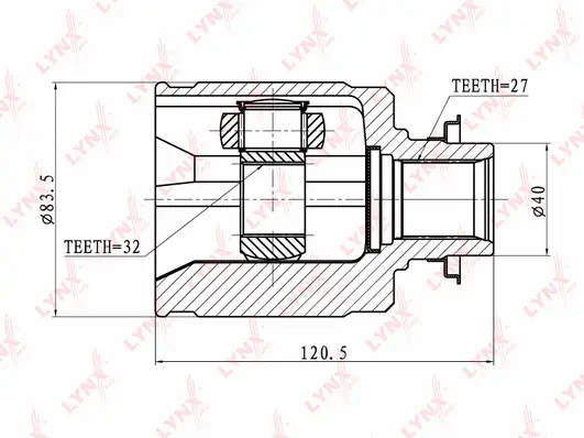 Jeu de joints, arbre de transmission LYNXAUTO CI-3402