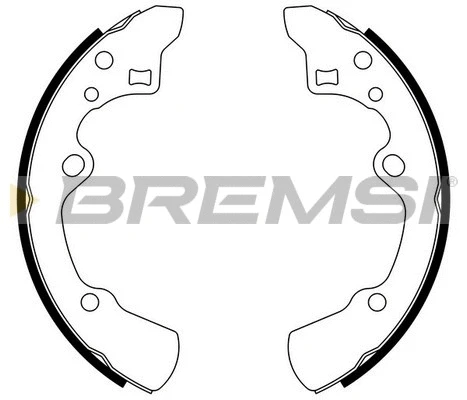 Jeu de mâchoires de frein BREMSI GF0779