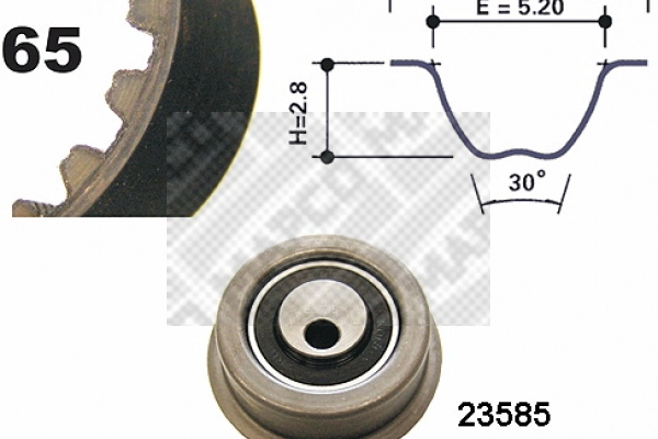 Kit de courroie crantée MAPCO 73501