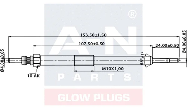Bougie de préchauffage A-N PARTS A-N152517