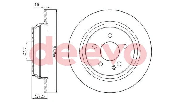 Disque de frein DEEVO BD17640