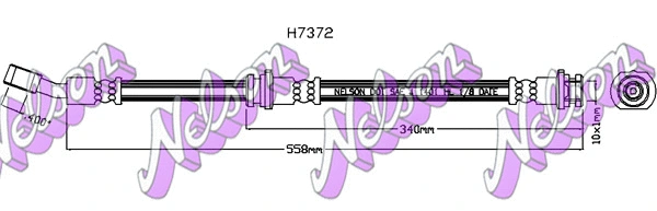 Flexible de frein KAWE H7372
