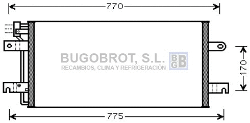 Condenseur, climatisation BUGOBROT 62-VW5197
