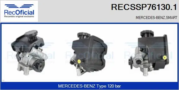 Pompe hydraulique, direction RECOFICIAL RECSSP76130.1