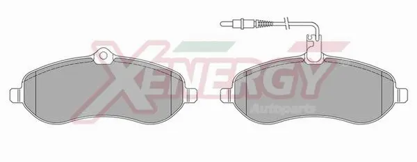 Kit de plaquettes de frein, frein à disque AP XENERGY X40990