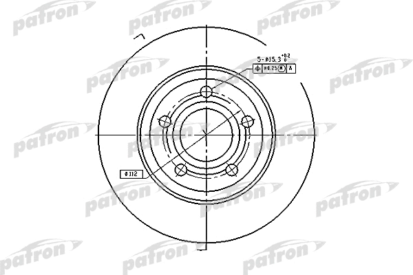 Disque de frein PATRON PBD2730