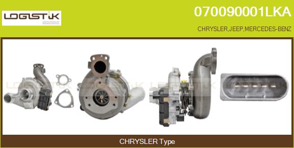Turbocompresseur, suralimentation LGK 070090001LKA