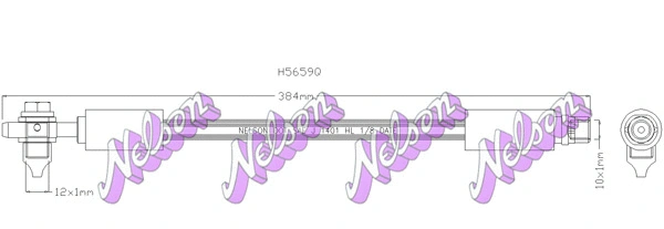 Flexible de frein KAWE H5659Q