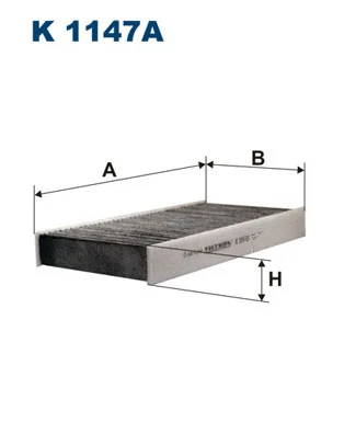 Filtre, air de l'habitacle FILTRON K 1147A
