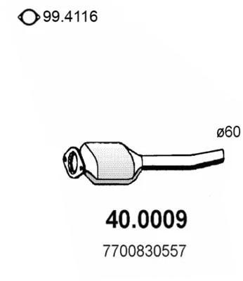 Catalyseur ASSO 40.0009