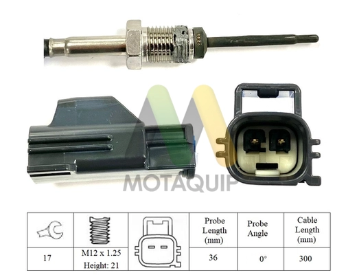 Capteur, température des gaz MOTAQUIP LVET378