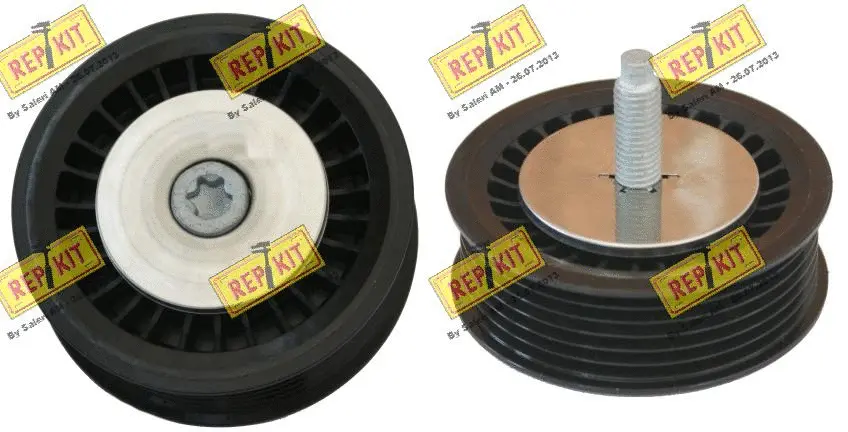 Poulie renvoi/transmission, courroie trapézoïdale à nervures REPKIT RKT3624