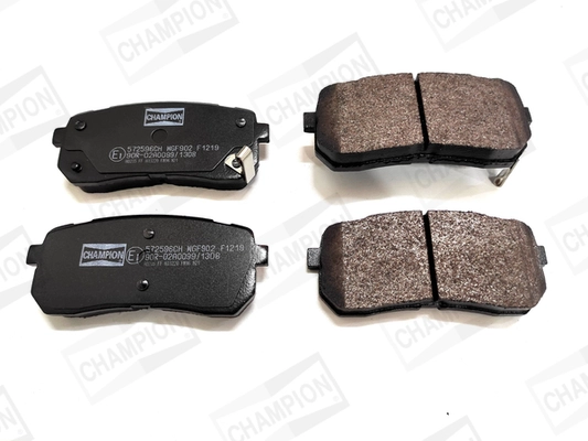 Kit de plaquettes de frein, frein à disque CHAMPION 572596CH